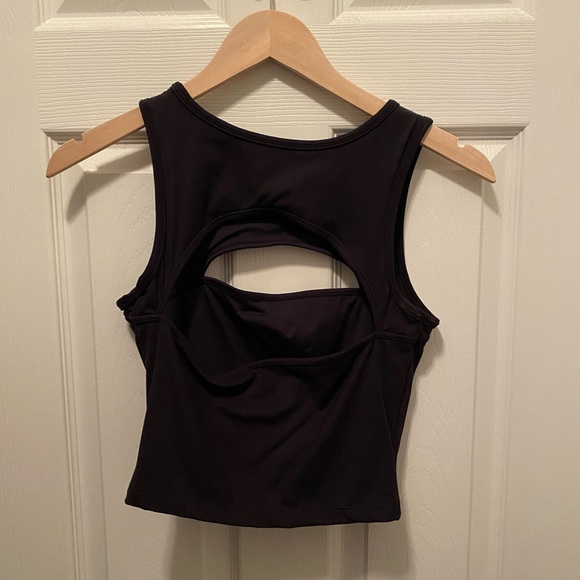 Klassy Network Black Peekaboo Crop Tank - Picture 3 of 4